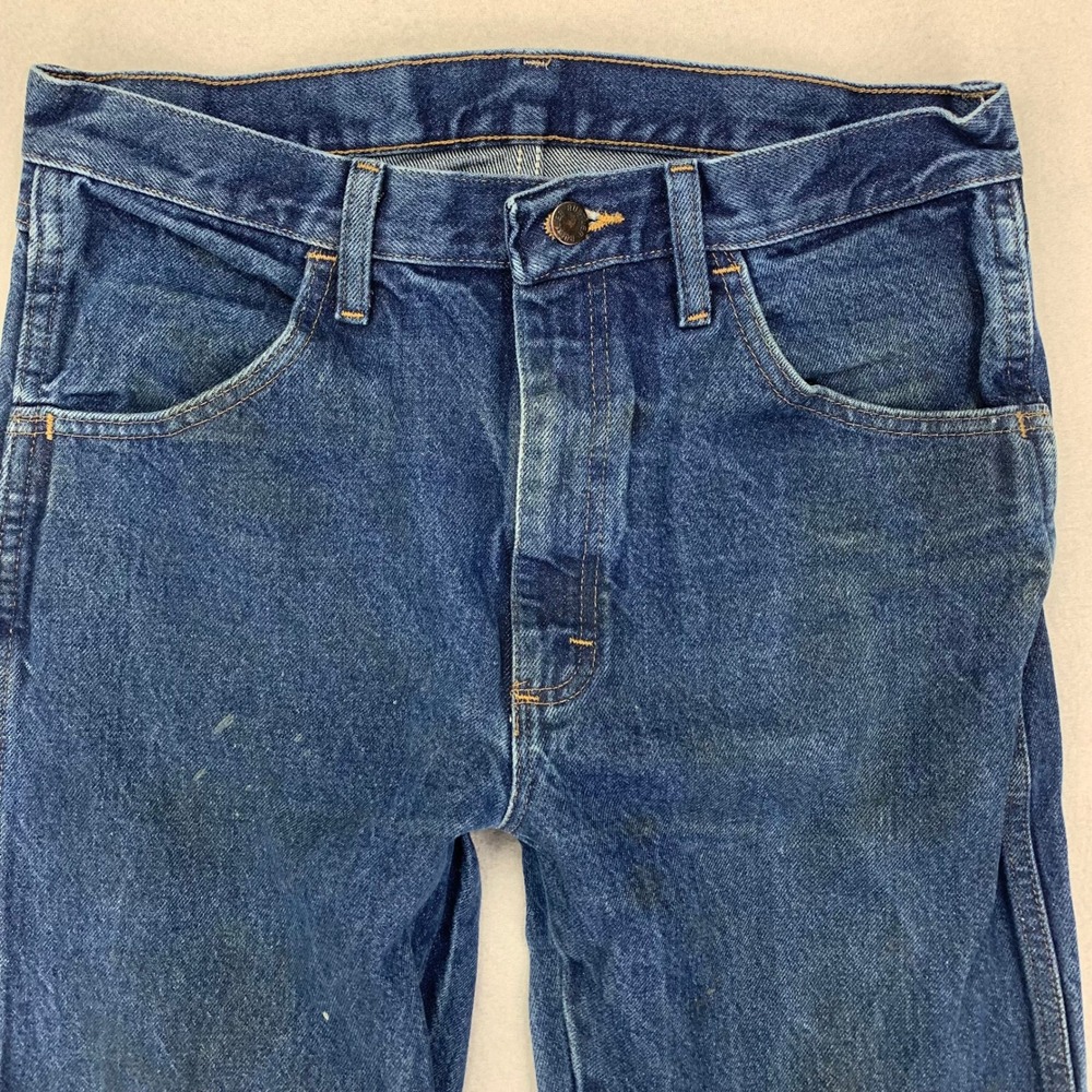 Rustler Jeans Mens 32x34 Boot Cut Faded Distressed Cowboy Retro Workwear Rodeo‎ - Picture 2 of 14